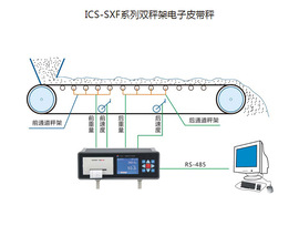 双秤架悬浮式电子皮带秤